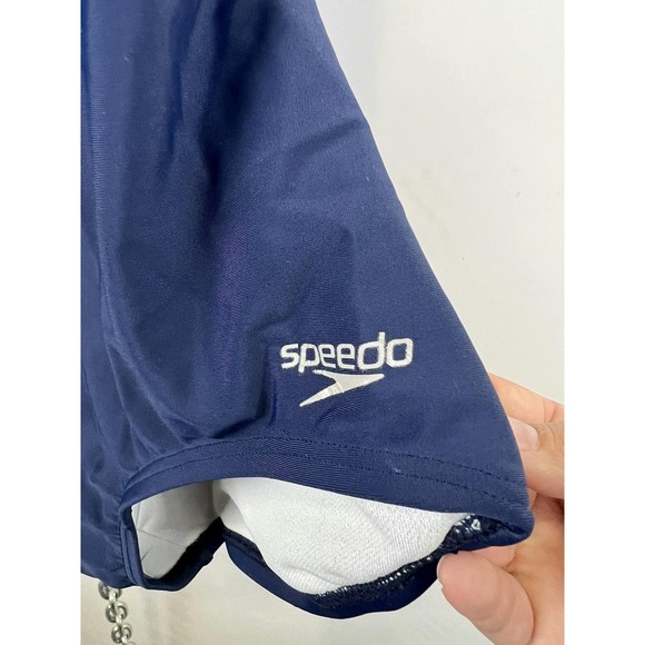 NWT Speedo‎ Navy One Piece Swimsuit Size Medium NEW - Picture 3 of 6